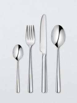 John Lewis ANYDAY Dine Stainless Steel Cutlery Set, 24 Piece/6 Place Settings, Silver