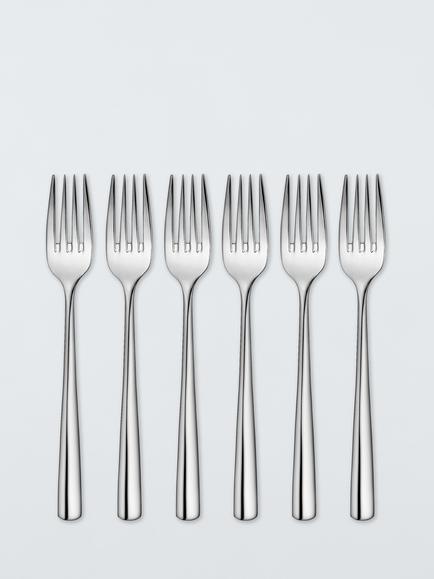 John Lewis ANYDAY Dine Stainless Steel Cutlery Set, 24 Piece/6 Place Settings - view 2, Silver