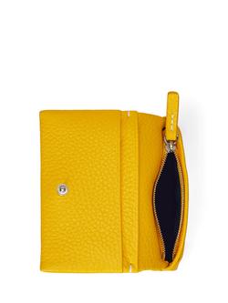 Polo Ralph Lauren Logo Leather Purse, Yellow - view 2, Yellow