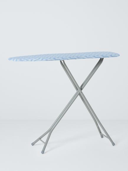 John Lewis Compact Ironing Board, Blue, L109 x W33cm, 