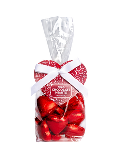 Sweet Me Keep Me Milk Chocolate Red Foil Hearts, 150g