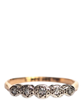 L & T Heirlooms Pre-Loved 9ct Yellow Gold Diamond Half Eternity Ring, Gold