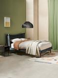 MADE Sawyer Velvet Upholstered Bed Frame, Super King Size, Gunmetal