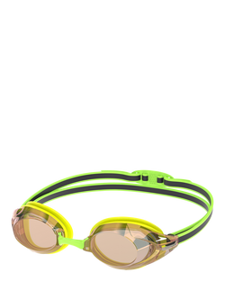 Speedo Vanquisher 3.0 Swimming Goggles, Yellow/Grey/Mirror, Yellow/Grey/Mirror