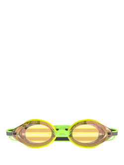 Speedo Vanquisher 3.0 Swimming Goggles, Yellow/Grey/Mirror - view 2, Yellow/Grey/Mirror