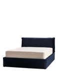 MADE Harlow Ottoman Storage Bed, Super King Size, Navy