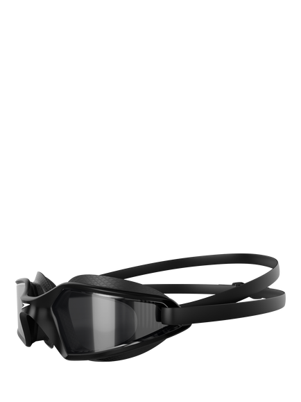 Speedo Hydropulse Swimming Goggles, Black/Charcoal/Smoke - view 2, Black/Charcoal/Smoke