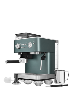 KitchenAid 5KES6551B Semi Automatic Espresso Machine with Burr Grinder - view 2, Juniper
