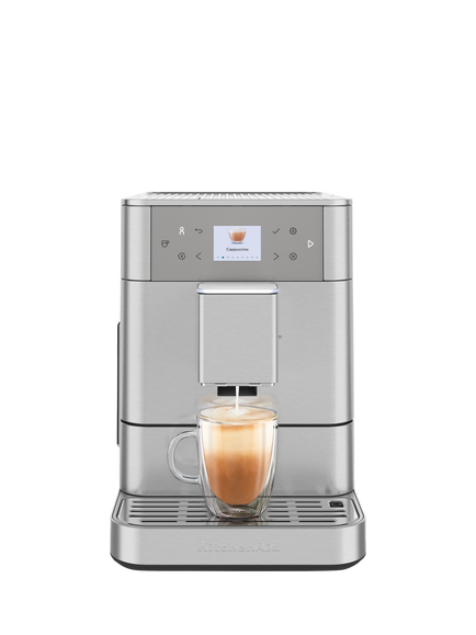 KitchenAid 5KES8556BSX Fully Automatic Espresso Coffee Machine, Stainless Steel, Stainless Steel