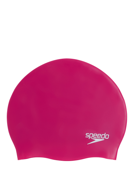Speedo Adult Moulded Silicone Swimming Cap, Electric Pink, Electric Pink