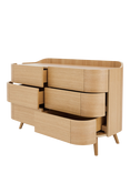 MADE Odie Wide 6 Drawer Chest, Oak