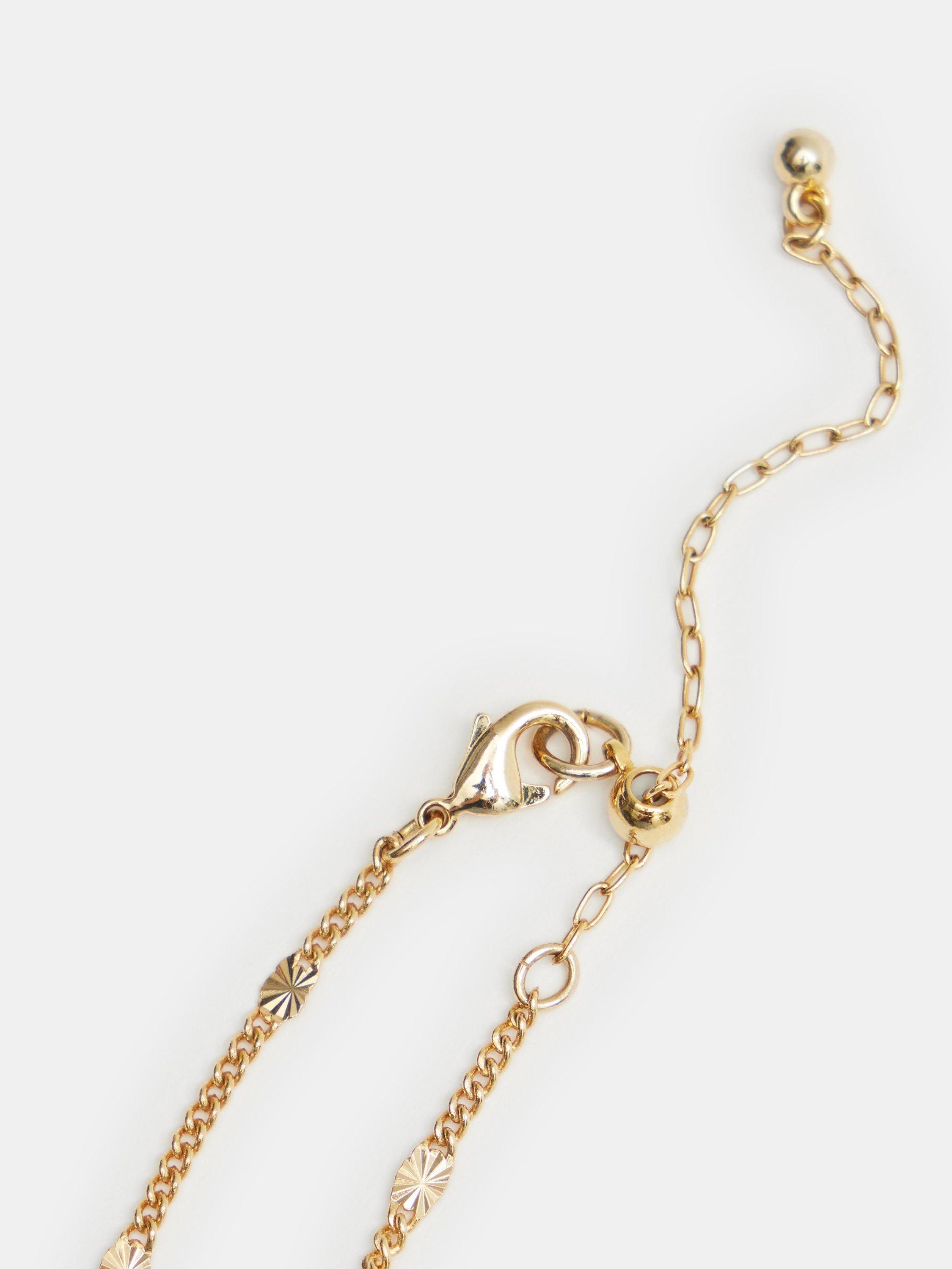 Product image 4 of 5, which shows HUSH Violet Chain Bracelet, Gold