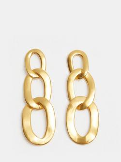 HUSH Cameron Chain Link Earrings, Gold