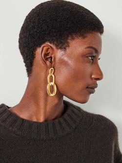HUSH Cameron Chain Link Earrings - view 2, Gold
