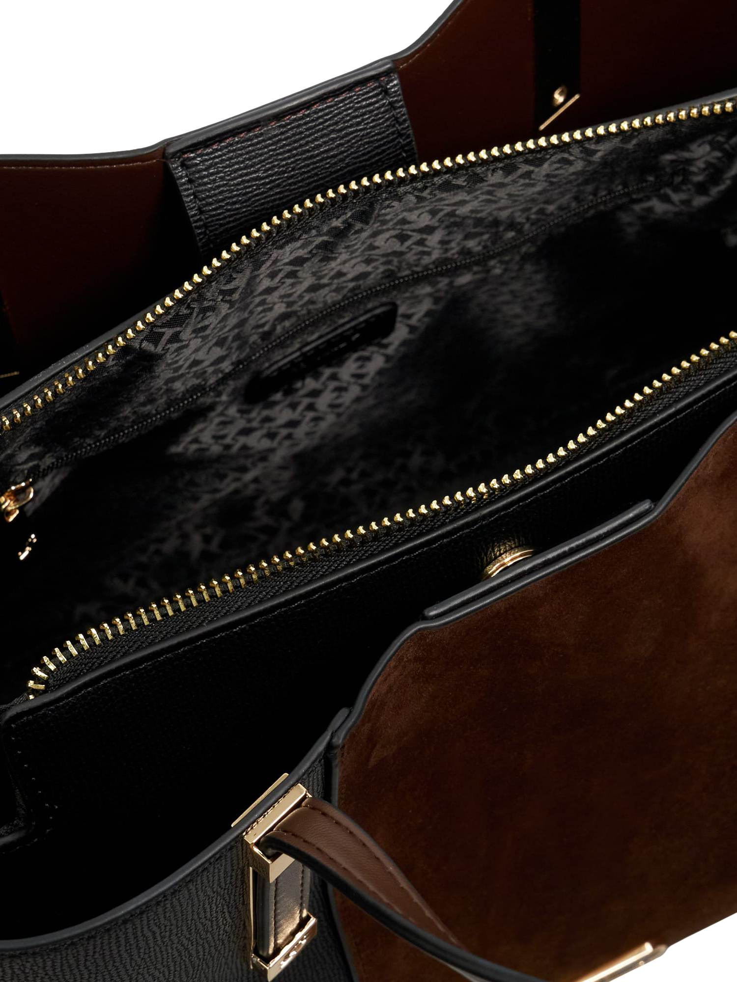 Product image 2 of 3, which shows Dune London Dorry Grab Bag, Dark Brown/Black