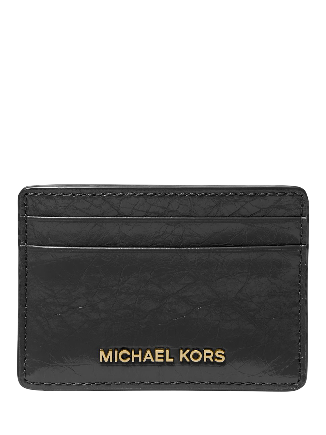 Michael Kors Jet Leather Card Holder, Black