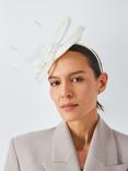 John Lewis Adrienne Floral Loop Fascinator, Ivory
