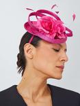 John Lewis Adrienne Floral Loop Fascinator, Pink