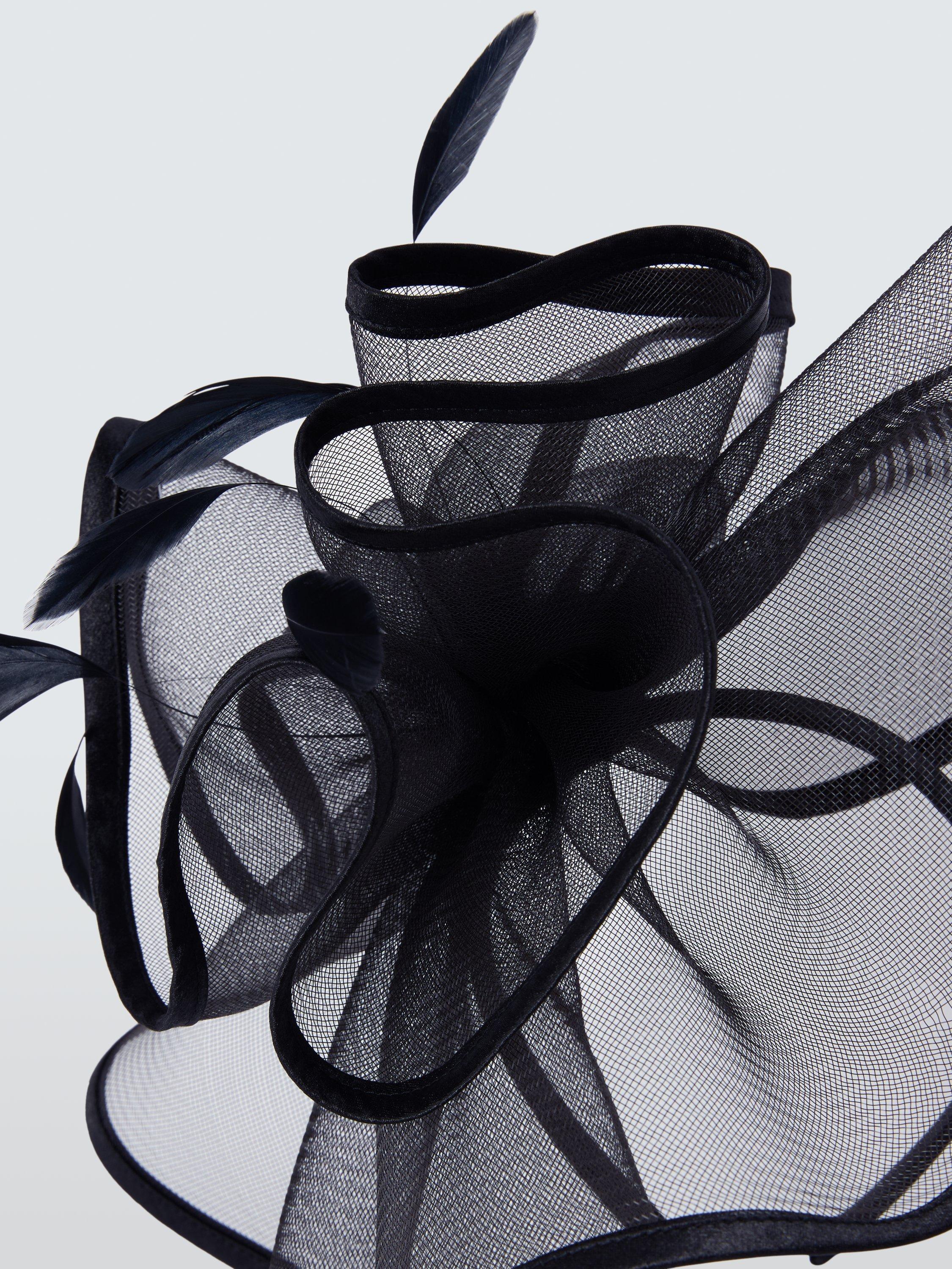 Product image 3 of 4, which shows John Lewis Arielle Floral Burst Fascinator, Black