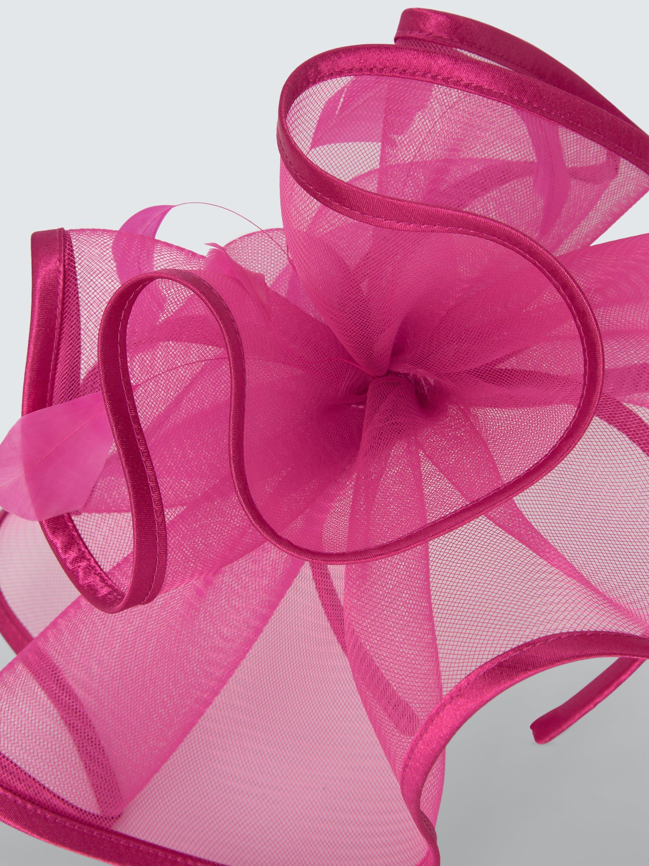 Product image 3 of 4, which shows John Lewis Arielle Floral Burst Fascinator, Pink