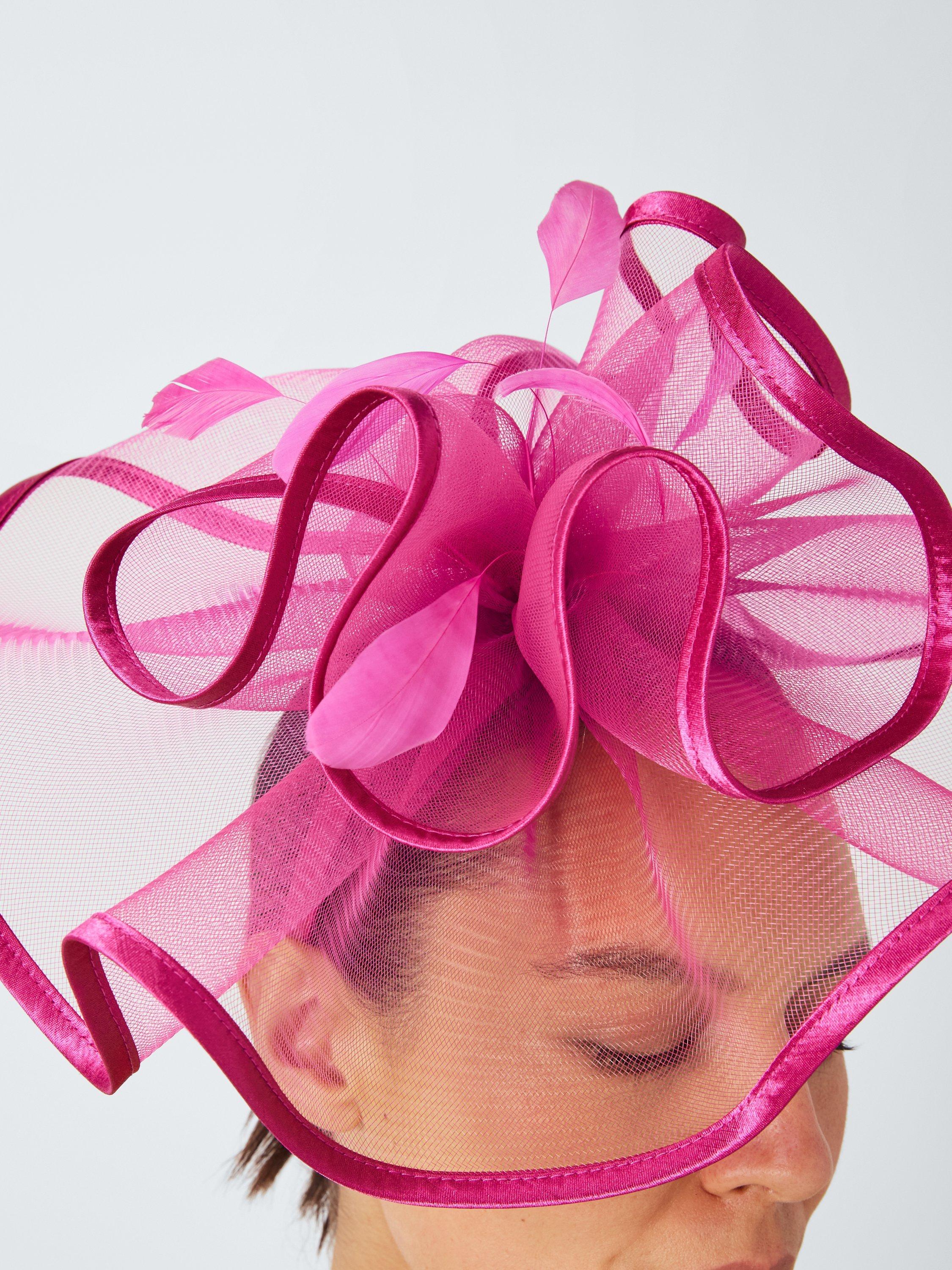 Product image 4 of 4, which shows John Lewis Arielle Floral Burst Fascinator, Pink