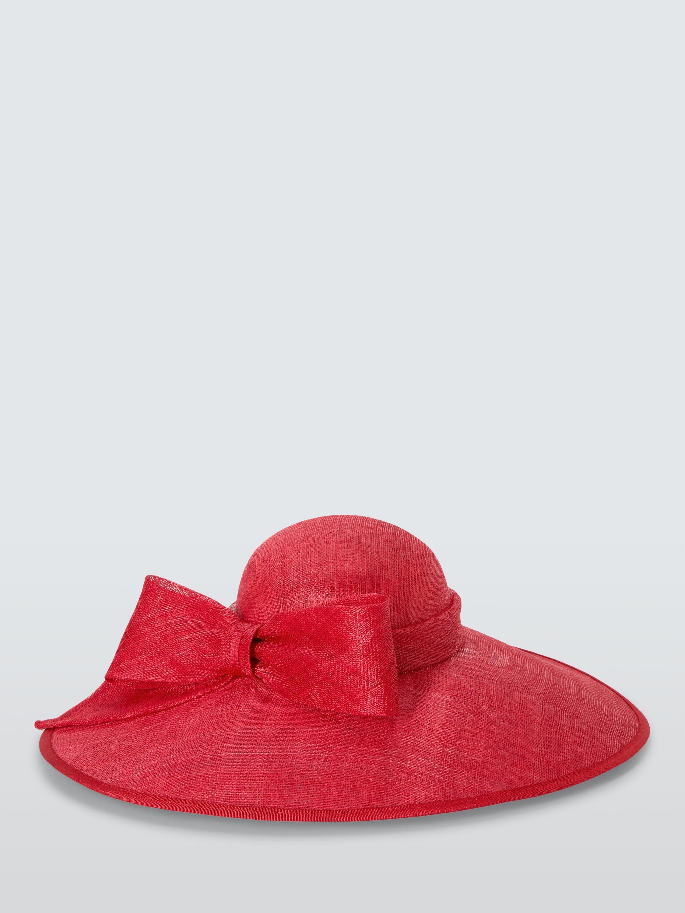 Product image 2 of 4, which shows John Lewis Hazel Down Turn Wide Brim Hat, Red