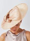 John Lewis Maggie Wide Brim Fabric Trim Hat, Natural