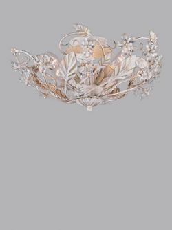Impex Florence Ceiling Light, Antique White, White