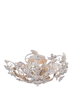 Impex Florence Ceiling Light, Antique White - view 2, White