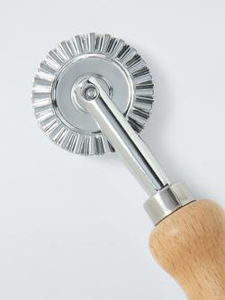 John Lewis Beech Wood Handle Pasta Wheel - view 2, Natural