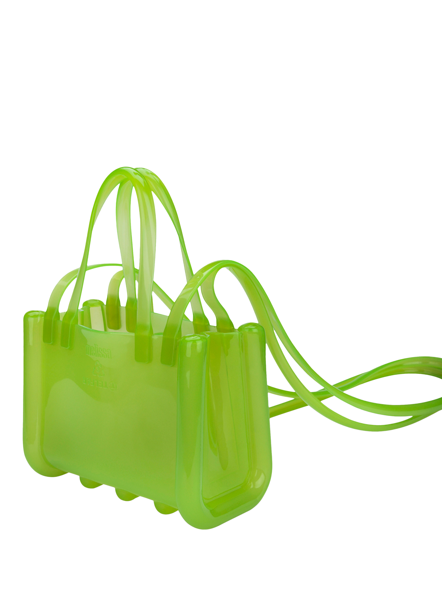 Product image 4 of 5, which shows Melissa Jelly Shopper Bag, Small, Green