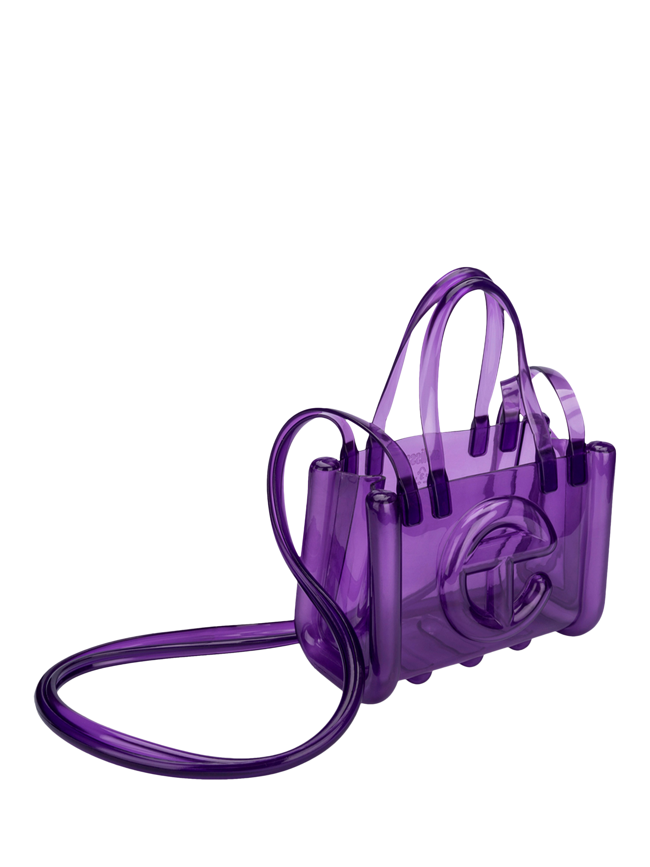 Product image 2 of 5, which shows Melissa Jelly Shopper Bag, Small, Purple