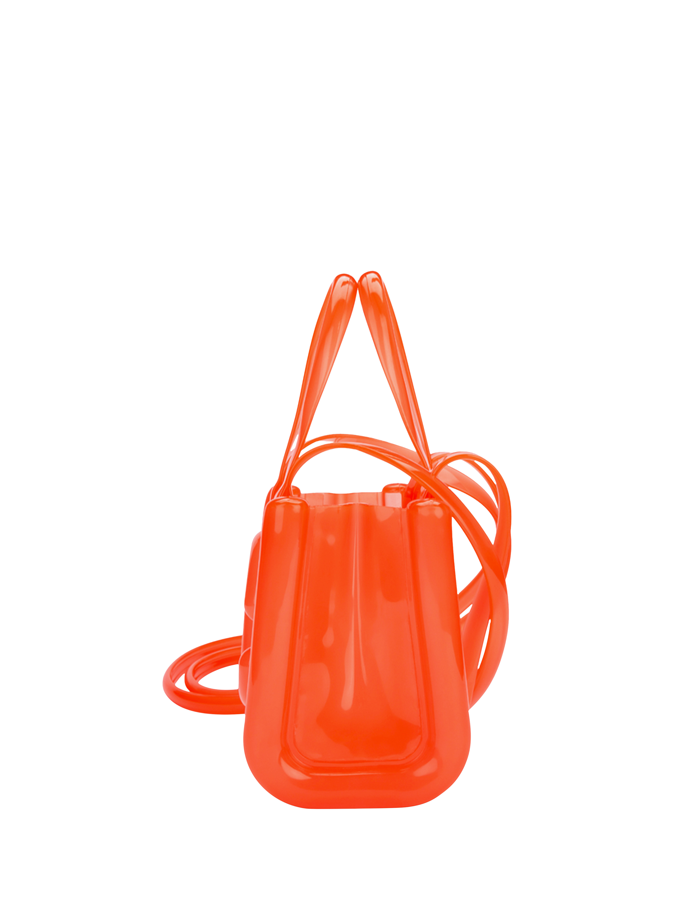 Product image 3 of 5, which shows Melissa Jelly Shopper Bag, Small, Orange