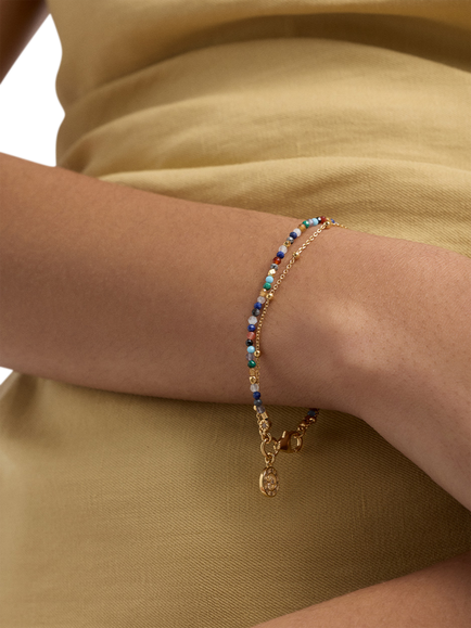 Astley Clarke Fine Biography Multi Gemstone Compass Bracelet - view 2, 