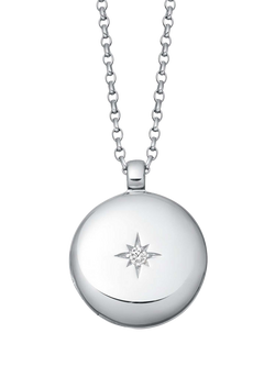Astley Clarke Biography Medium Locket Necklace, Silver