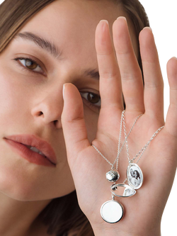 Astley Clarke Biography Medium Locket Necklace - view 2, Silver