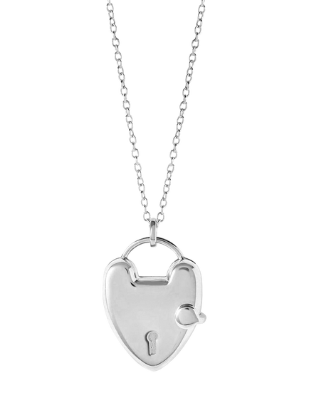 Astley Clarke Biography Heart Locket Necklace, Silver