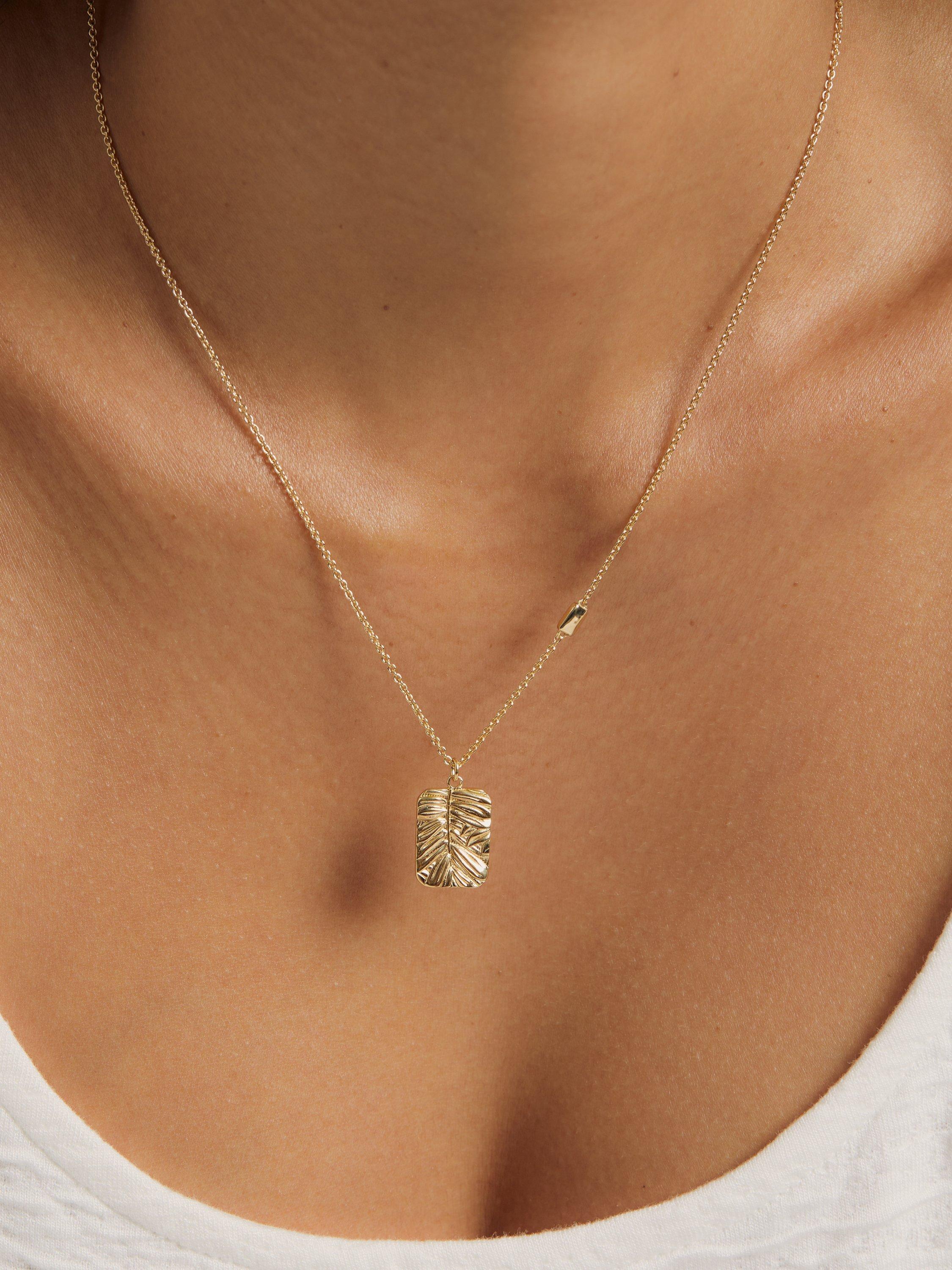 Product image 2 of 3, which shows Astley Clarke Terra 'Cherished' Engravable Pendant Necklace, Gold