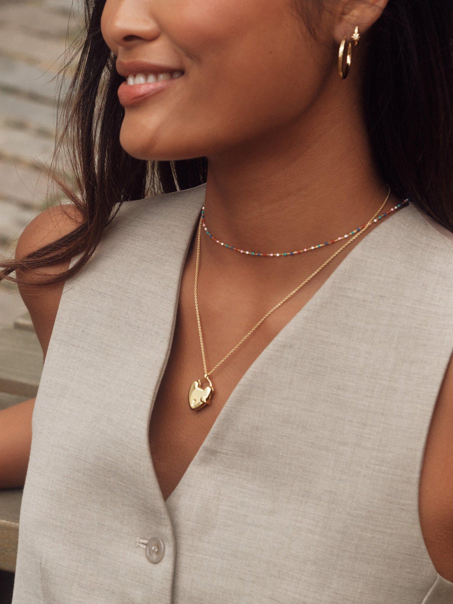 Product image 4 of 5, which shows Astley Clarke Biography Heart Locket Necklace, Gold