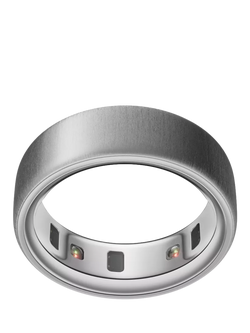 Oura Ring 4 Health & Fitness Tracker Smart Ring, Brushed Silver, Brushed Silver