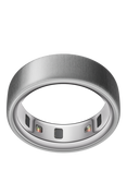 Oura Ring 4 Health & Fitness Tracker Smart Ring, Brushed Silver