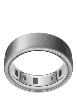 Oura Ring 4 Health & Fitness Tracker Smart Ring, Brushed Silver, Brushed Silver