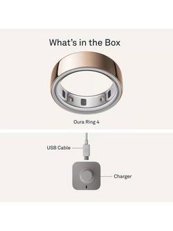 Oura Ring 4 Health & Fitness Tracker Smart Ring, Rose Gold - view 2, Rose Gold