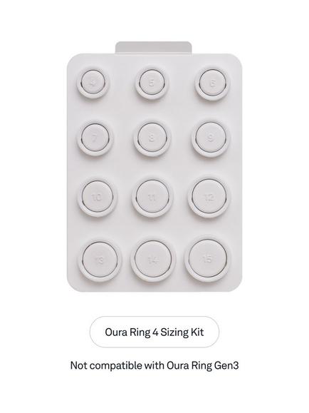 Oura Ring 4 Sizing Kit - view 2, Black