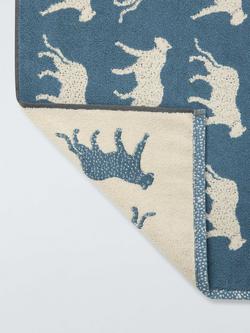 John Lewis Leopard Bath Mat, Bluestone - view 2, Bluestone