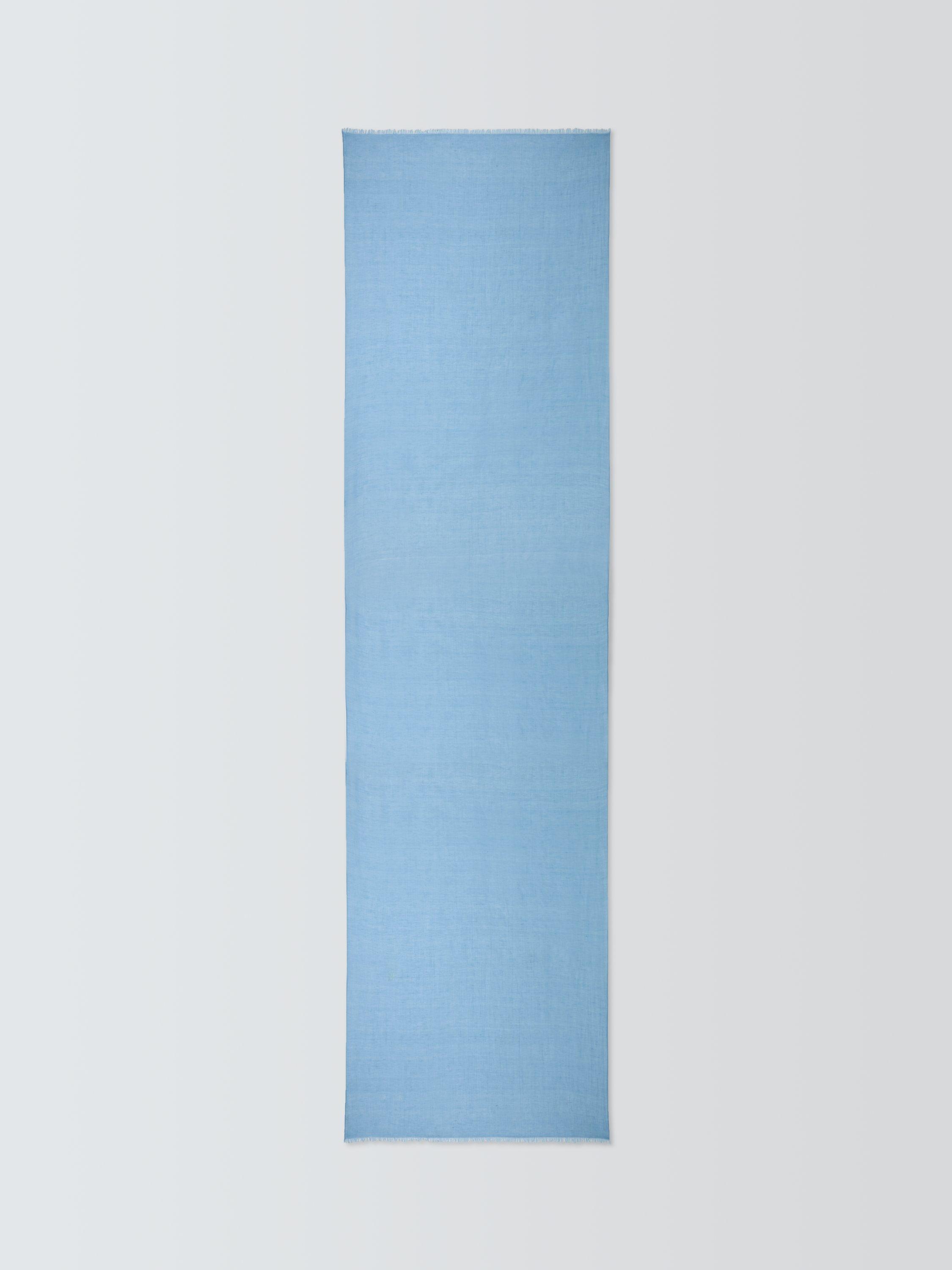 Product image 4 of 5, which shows John Lewis Linen Rich Scarf, Blue