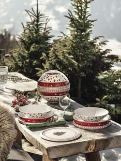 Villeroy & Boch Toy's Delight La Boule Stacking Porcelain Dinnerware Set, 7 Piece, White/Multi - view 2, White/Multi