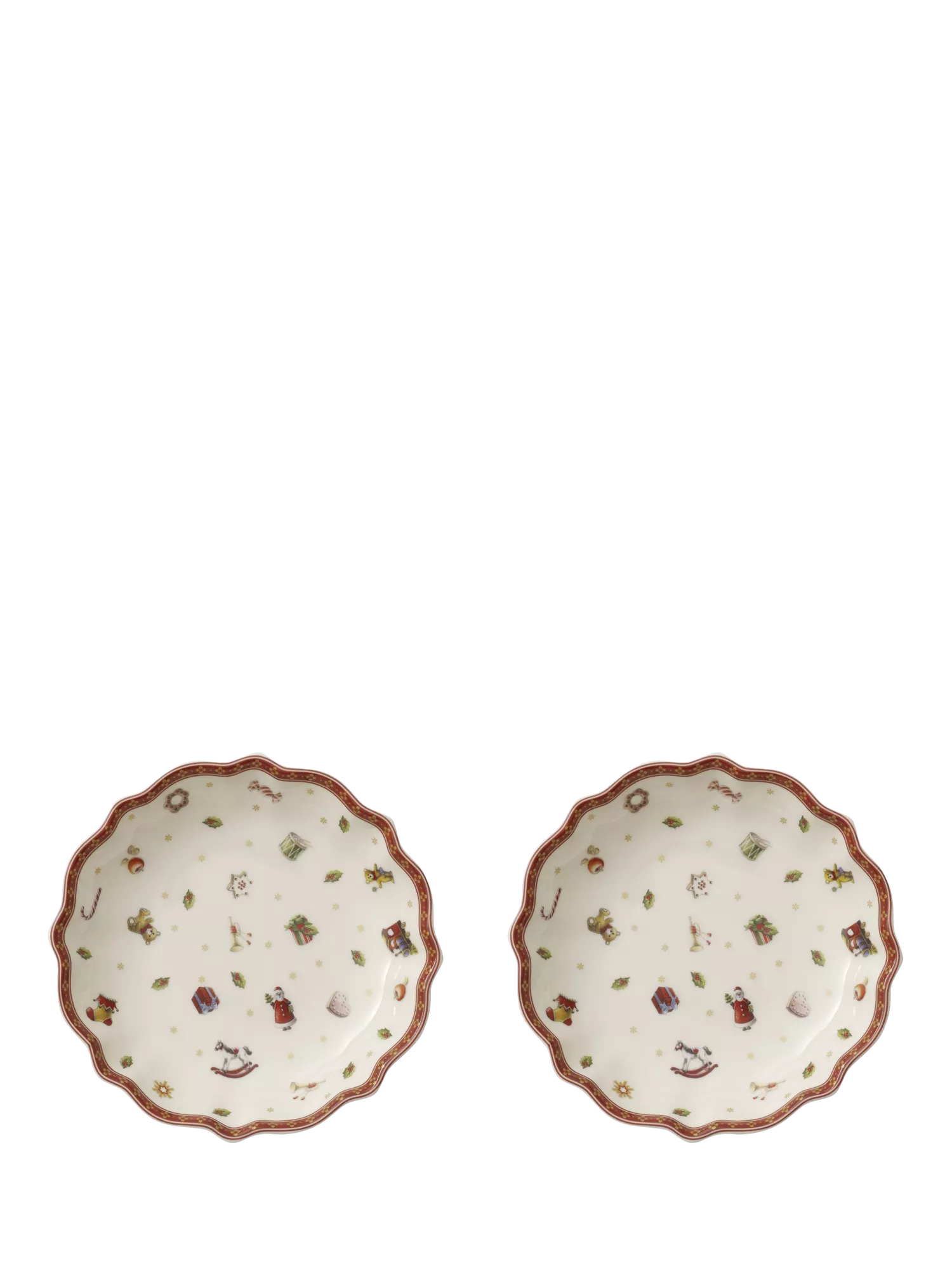 Villeroy & Boch Toy's Delight Porcelain Bowl, Set of 2, 16cm, White/Multi