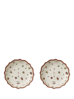 Villeroy & Boch Toy's Delight Porcelain Bowl, Set of 2, 16cm, White/Multi, White/Multi