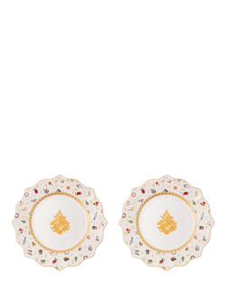 Villeroy & Boch Toy's Delight Anniversary Porcelain Salad Plate, Set of 2, 23cm, White/Multi, White/Multi